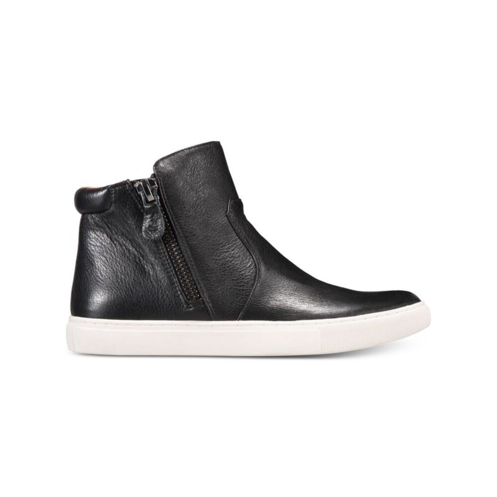 CARTERS Womens Black Cushioned Arch Support Carter Platform Leather Sneakers 6 M